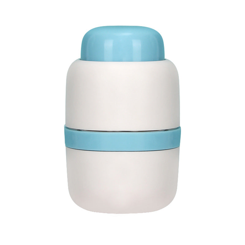 2-in-1 draagbare pillensnijder-opslagcontainer