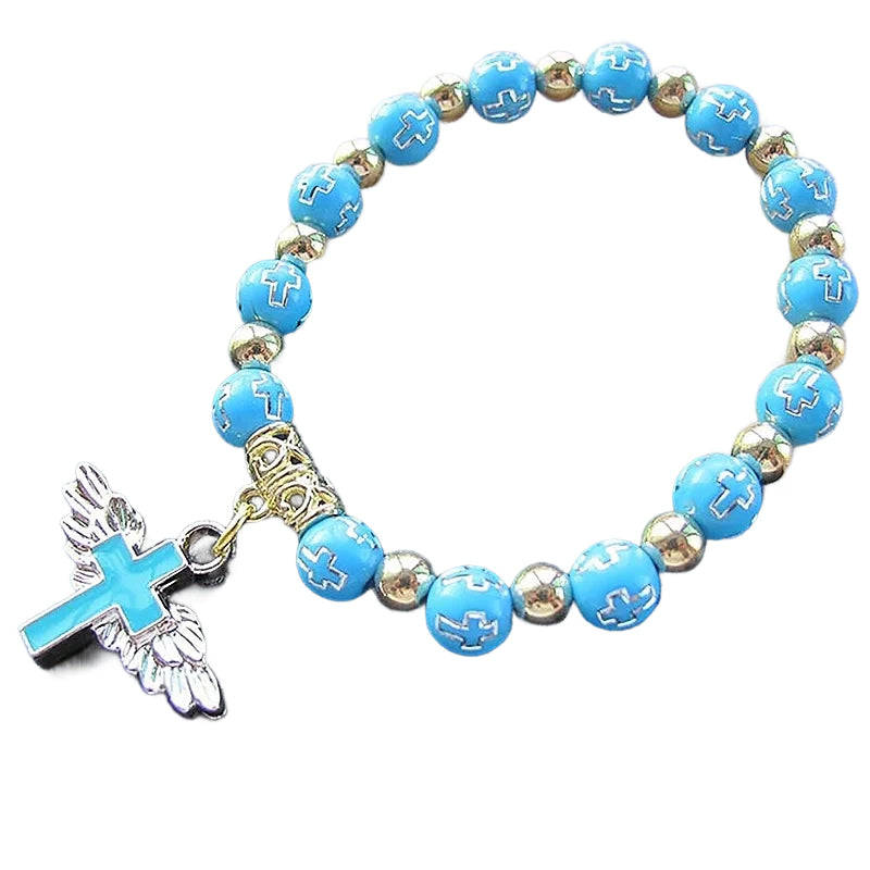 Engel vleugel Kruis armband
