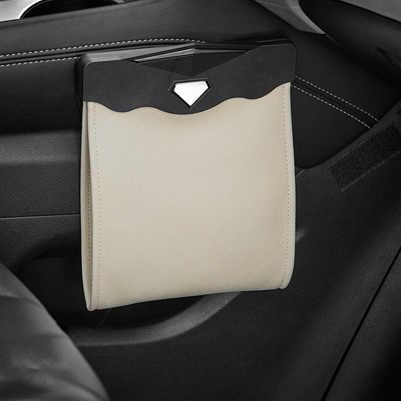 Waterdichte auto lederen prullenbak