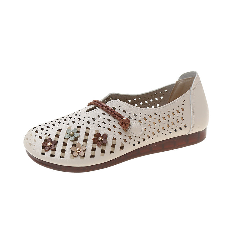 Holle damesschoenen met ronde neus