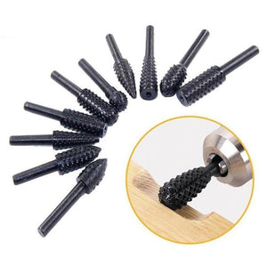 Premium Roterende Raspen Hout Set (10 stuks per set)