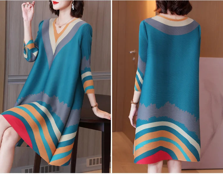 Jurk met driekwartmouwen