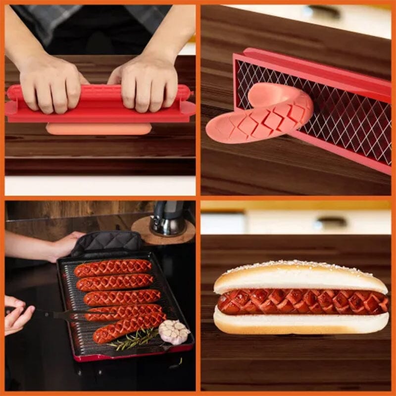 Perfecte Criss-Cross Slots Hotdogs Slicer
