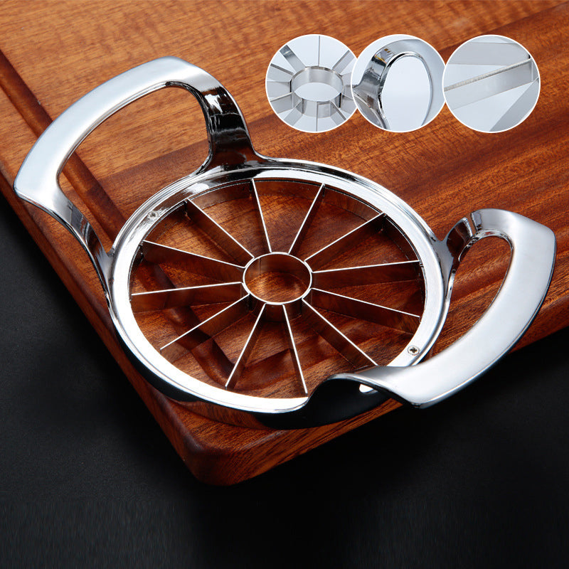 Appelboor en snijmachine