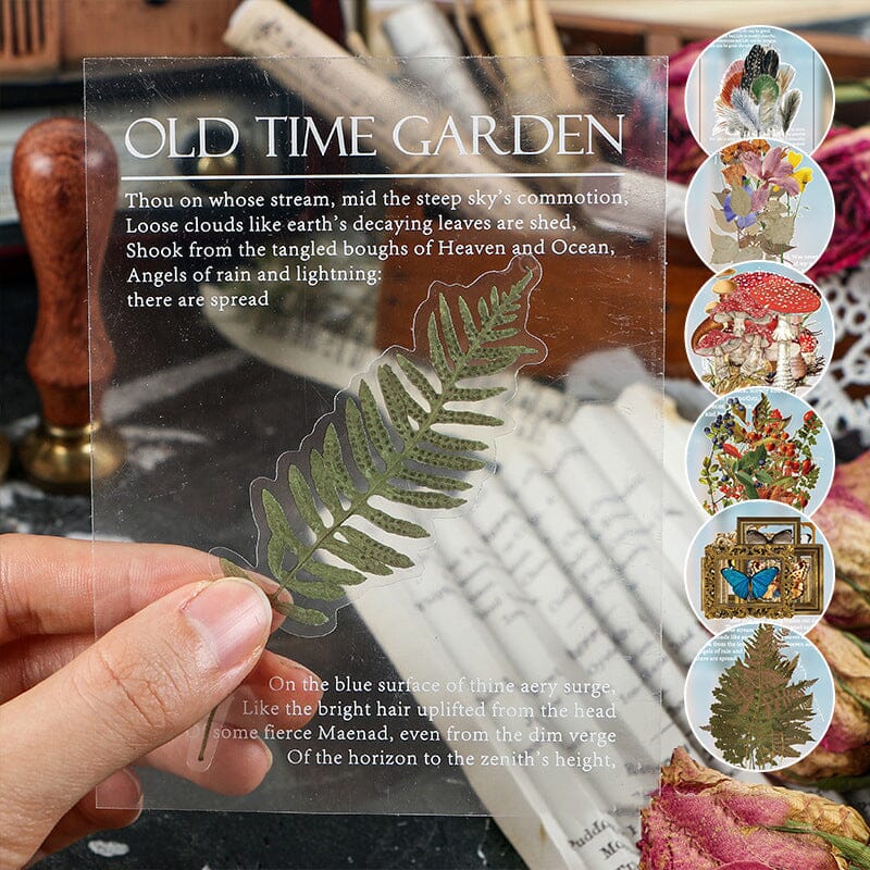 Geheugen Tuin-serie PET-stickerset