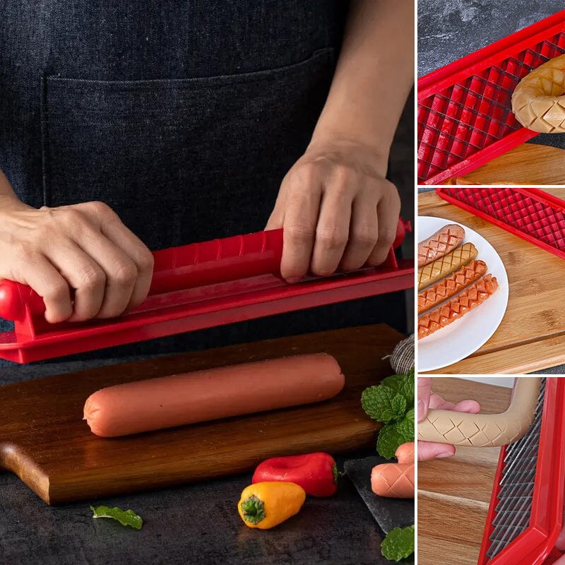 Perfecte Criss-Cross Slots Hotdogs Slicer