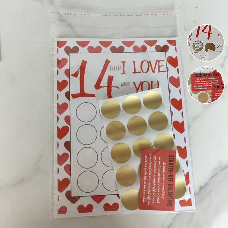 Valentijn krasafdruk