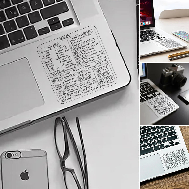 Stickers voor toetsenbordsnelkoppelingen (3 stuks)