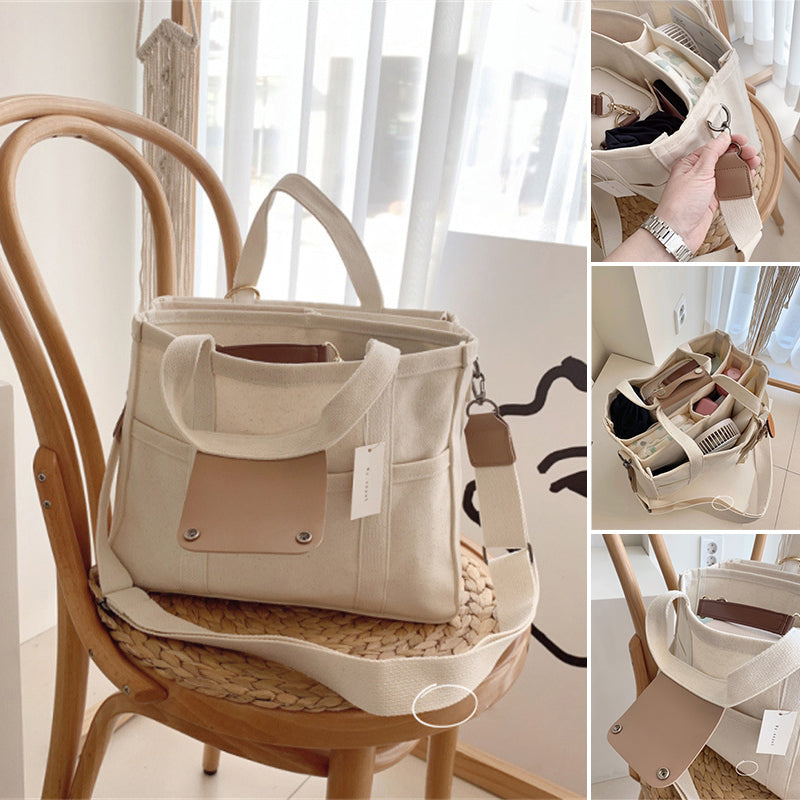 Effen kleur canvas draagtas