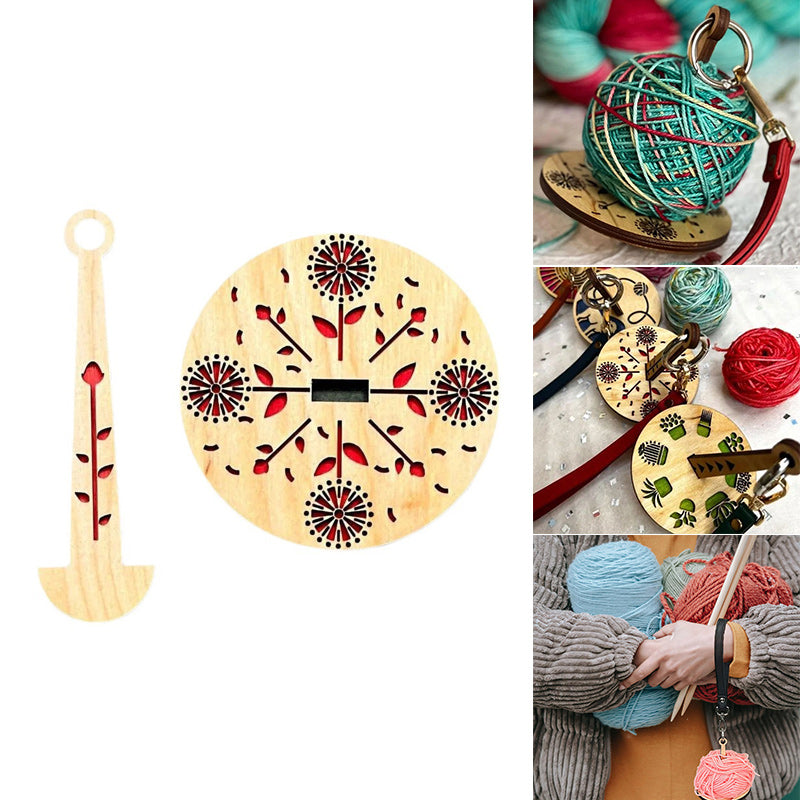 Houten polsgarenhouder