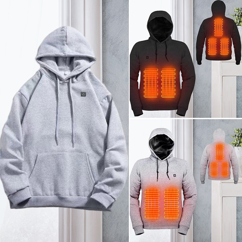 USB-stroomverwarmd sweatshirt met capuchon
