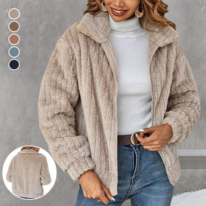 Clidress-reversjas met volledige ritssluiting van polar zachte fleece