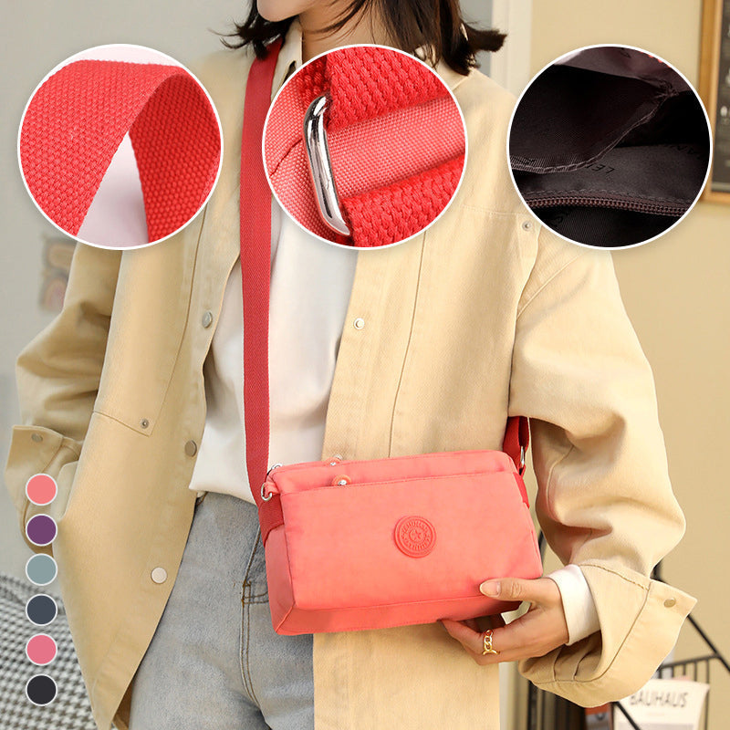 Dames casual multi-layered modieuze nylon eenvoudige crossbody tas