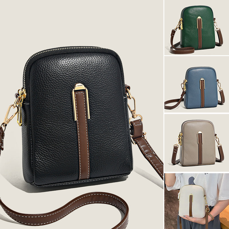 Lychee patroon lederen mobiele telefoon tas