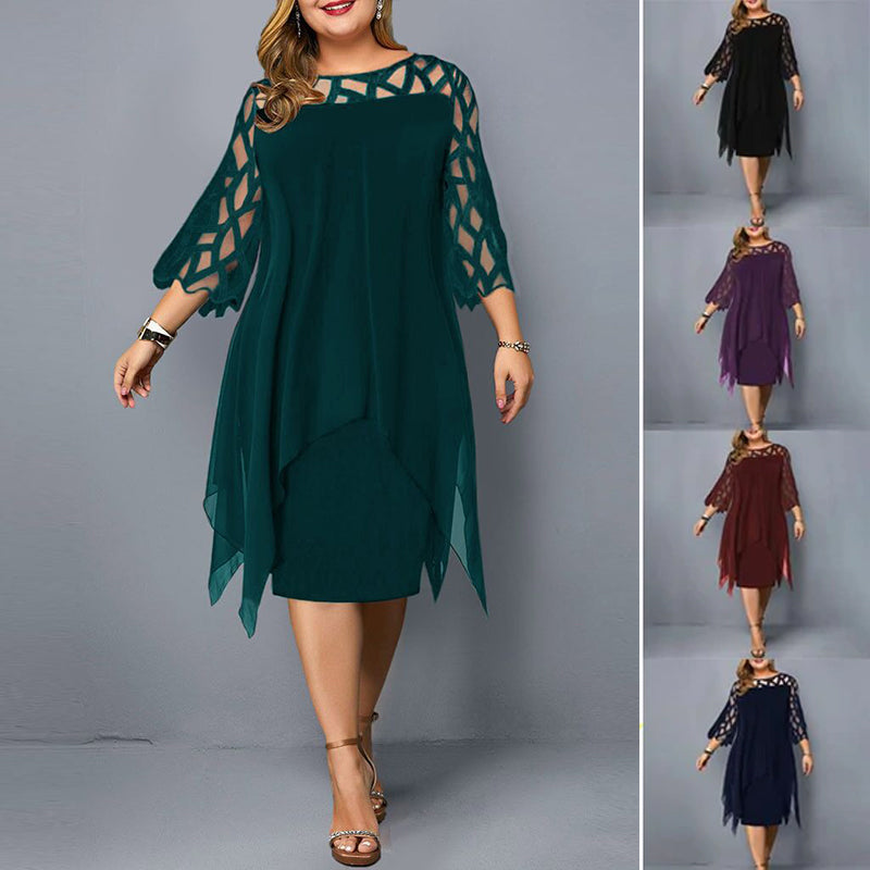 Mode Splicing Knippert Jurk