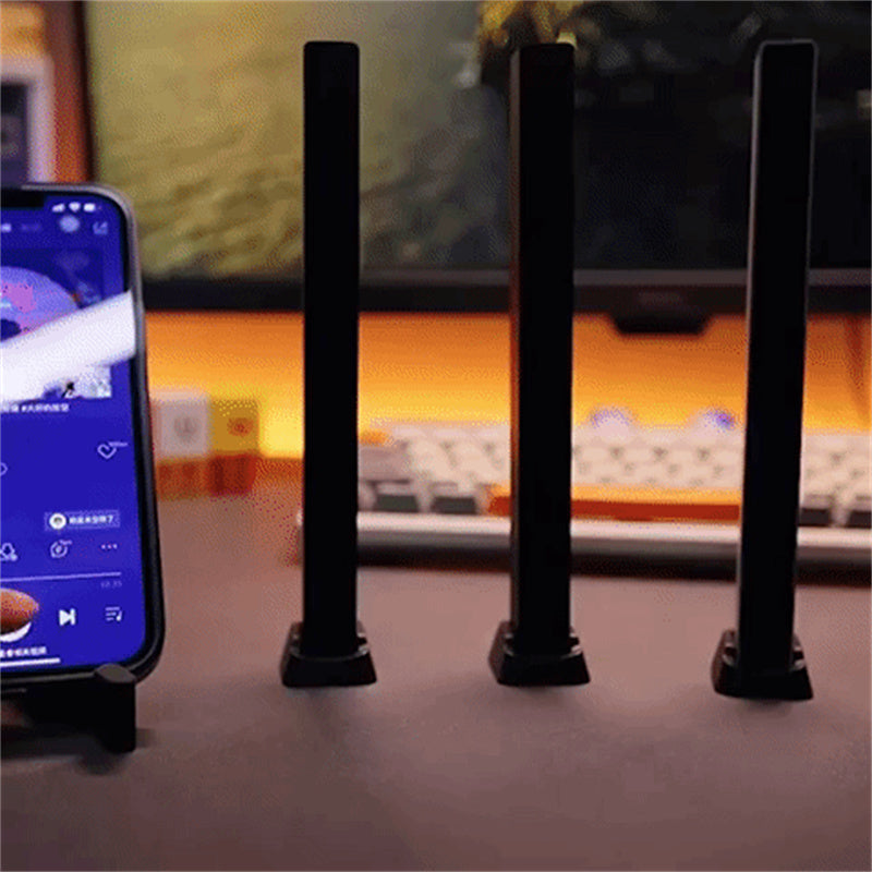Draadloze, geluidgeactiveerde RGB-lichtbalk