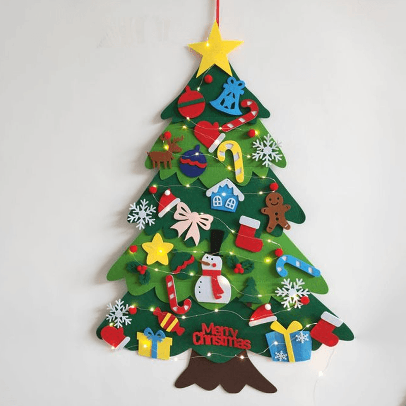 NIEUWE VERBETERDE DIY vilten kerstboom, een geweldig cadeau voor kinderen