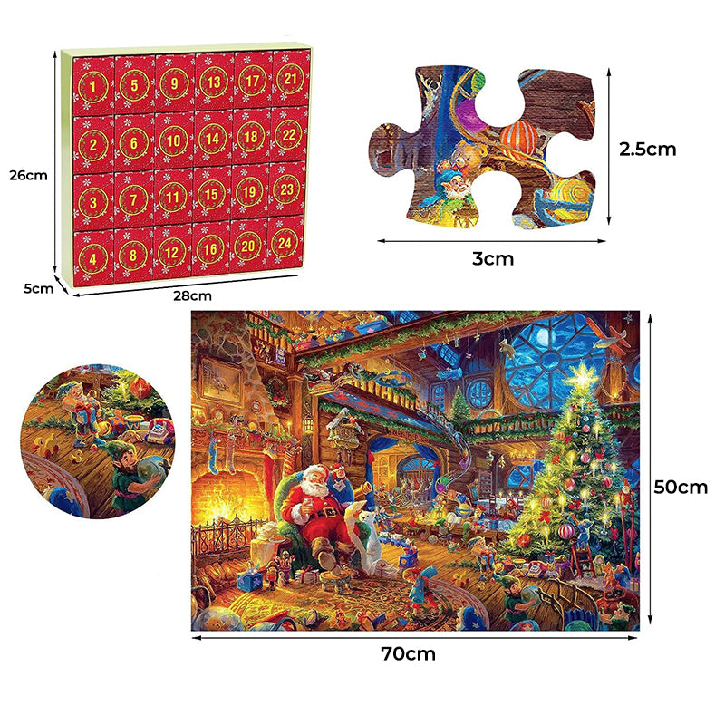 Kerstpuzzel-adventskalender 2023