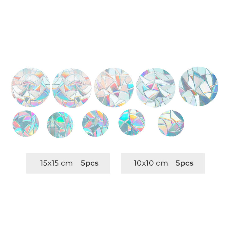 Kleurrijke glasstickers