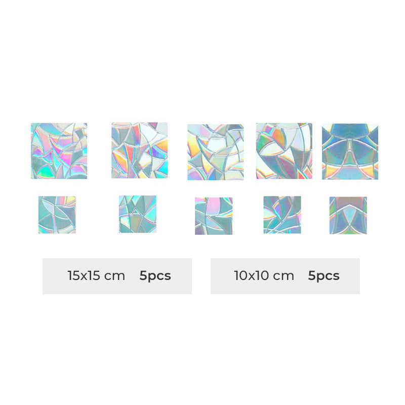 Kleurrijke glasstickers