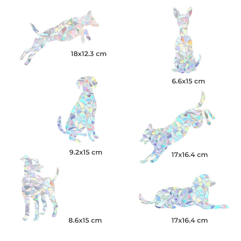 Kleurrijke glasstickers