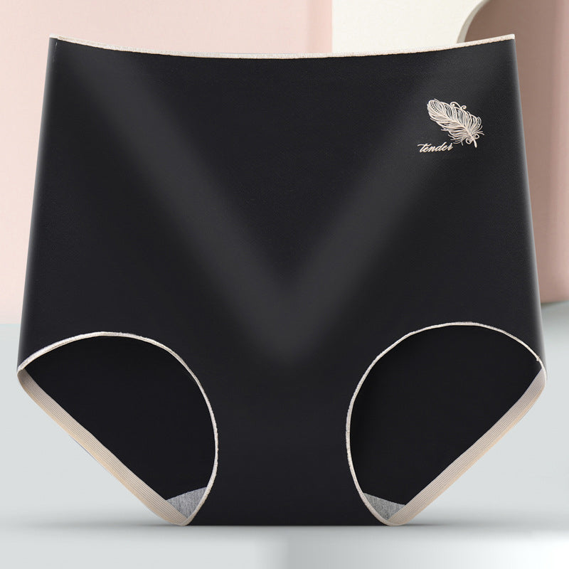 Ademende driehoekige short met hoge taille