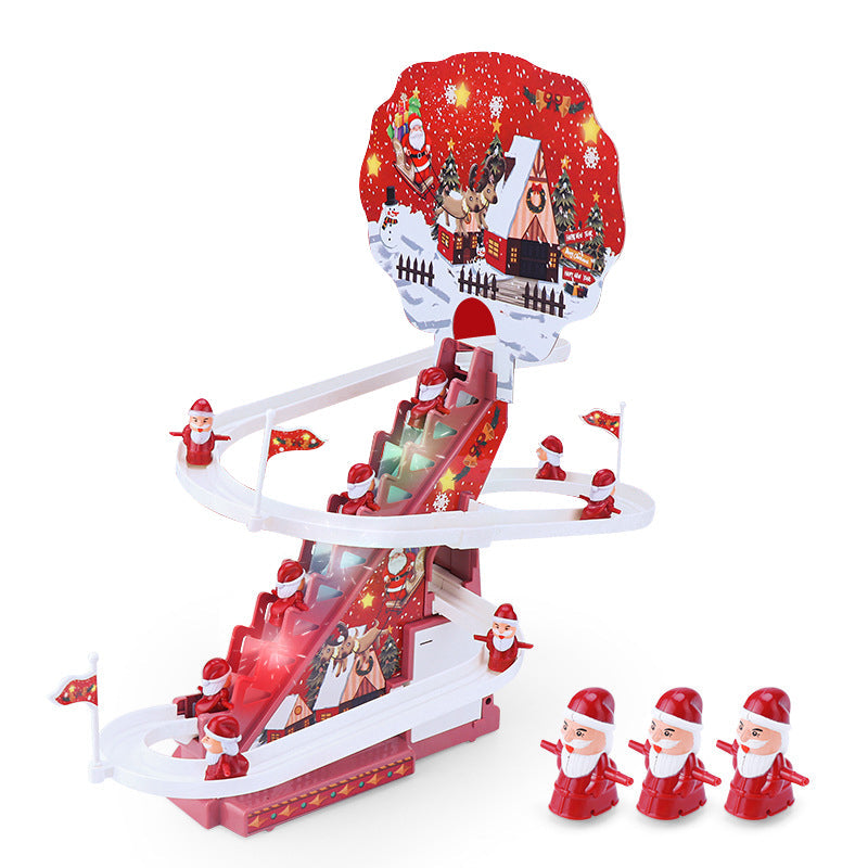 Elektrisch Santa Claus Track Glij speelgoed