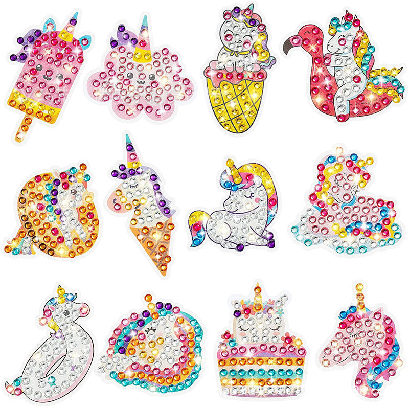 DIY kinderen gratis stok cartoon diamant schilderij