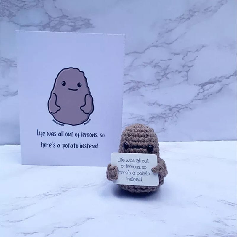 Voorverkoop：Grappige kado Gebreide Positieve Aardappel
