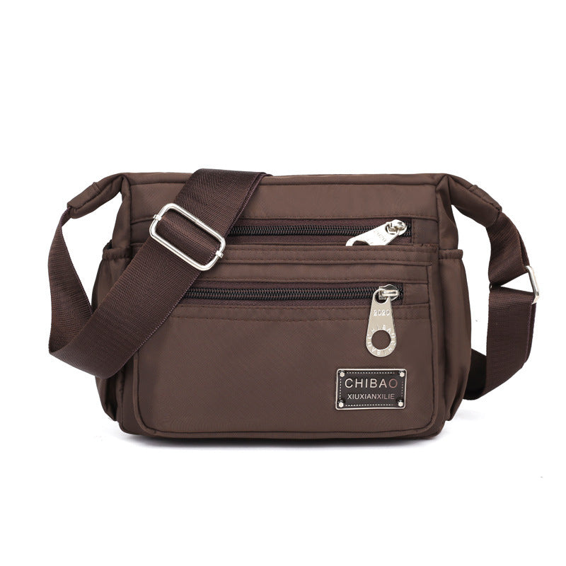 Meerlaagse nylon crossbody tas voor dames