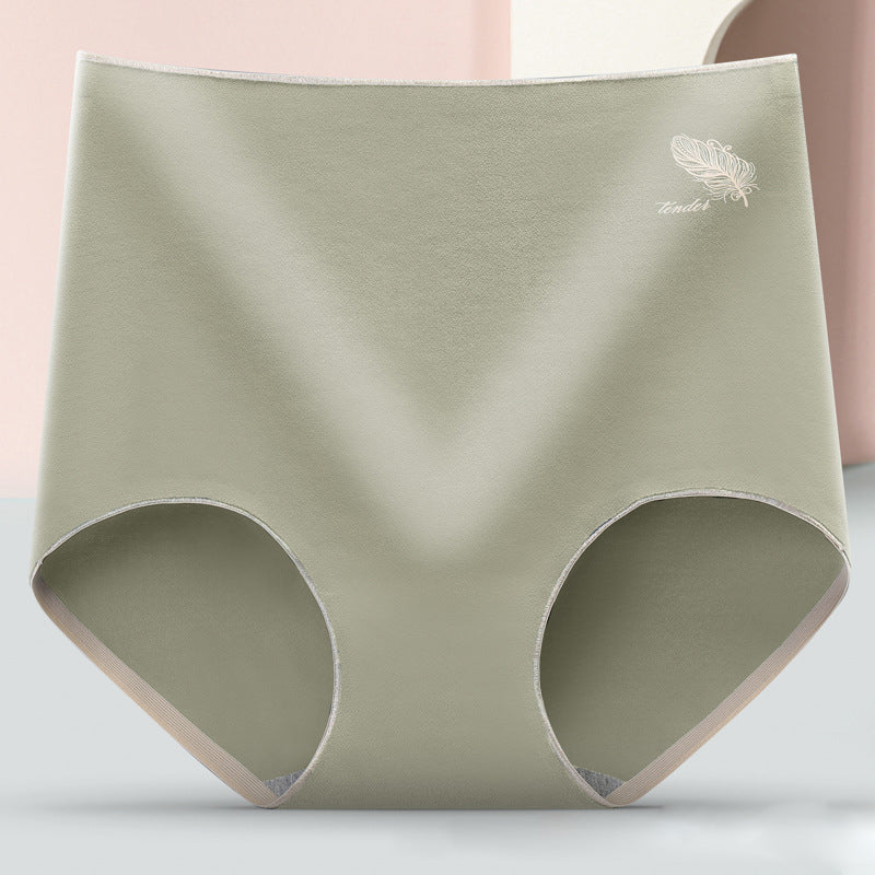 Ademende driehoekige short met hoge taille