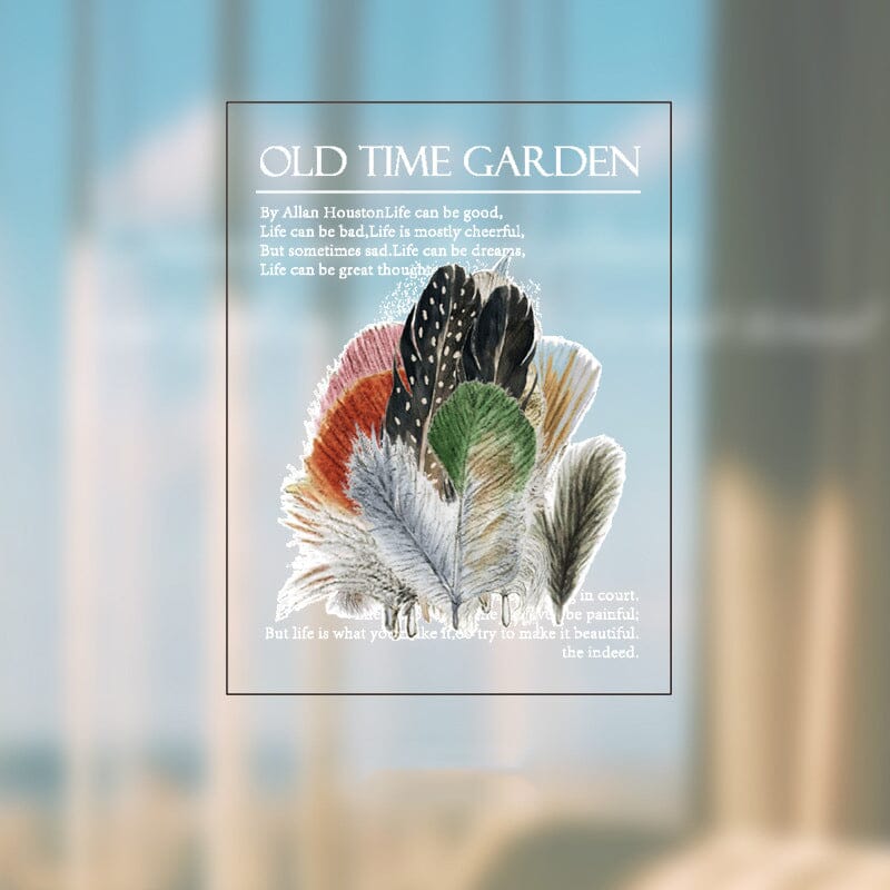 Geheugen Tuin-serie PET-stickerset