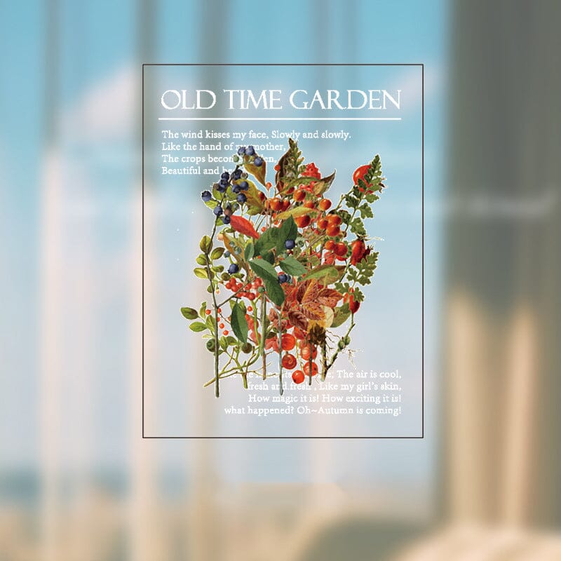 Geheugen Tuin-serie PET-stickerset