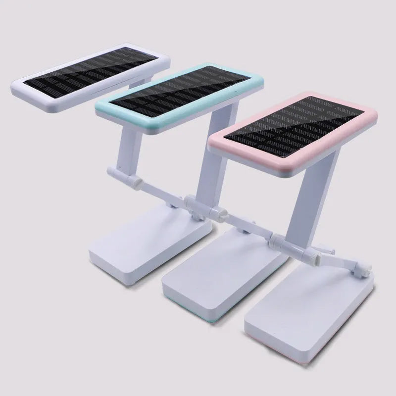 Op zonne-energie USB-oplaadbare tafellamp voor twee doeleinden