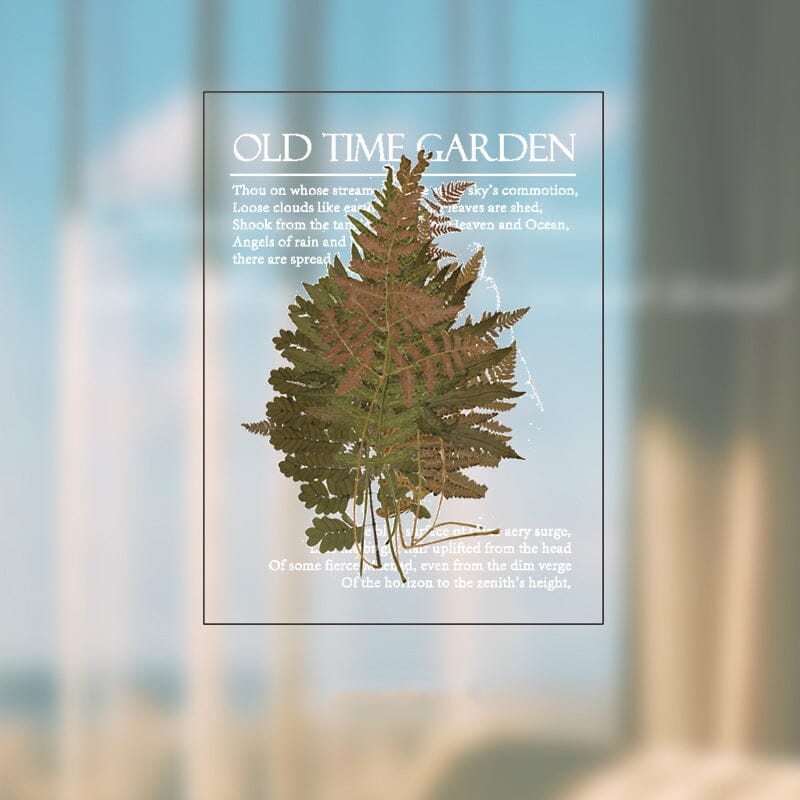 Geheugen Tuin-serie PET-stickerset