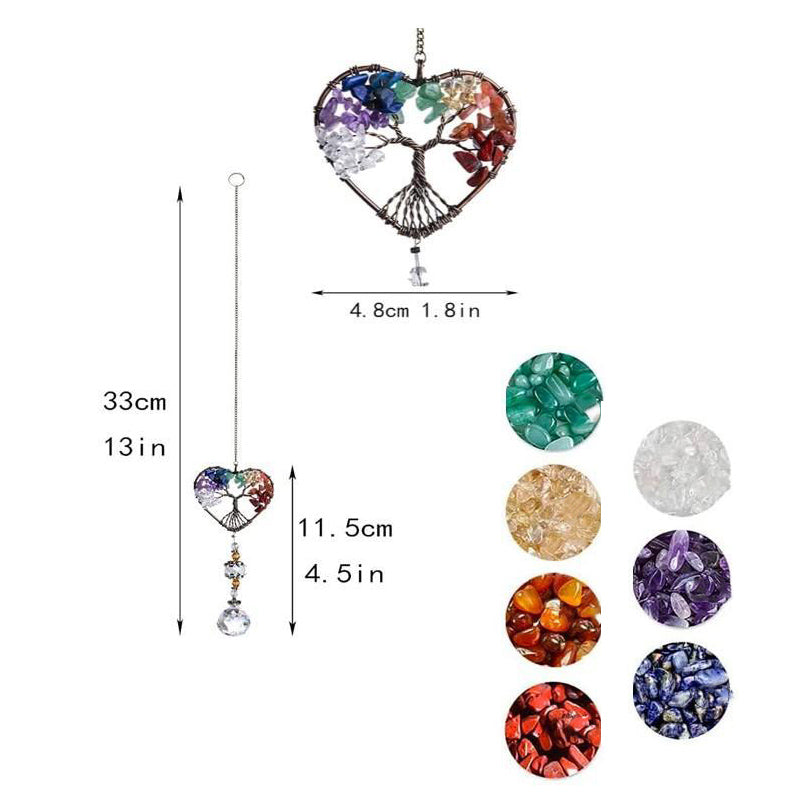 Kristal Wind klokkenspel Boom van leven Zonnevanger